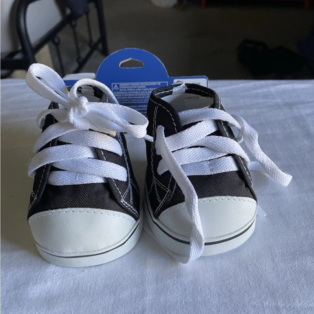 Build-A-Bear Black and White Kids Sneakers